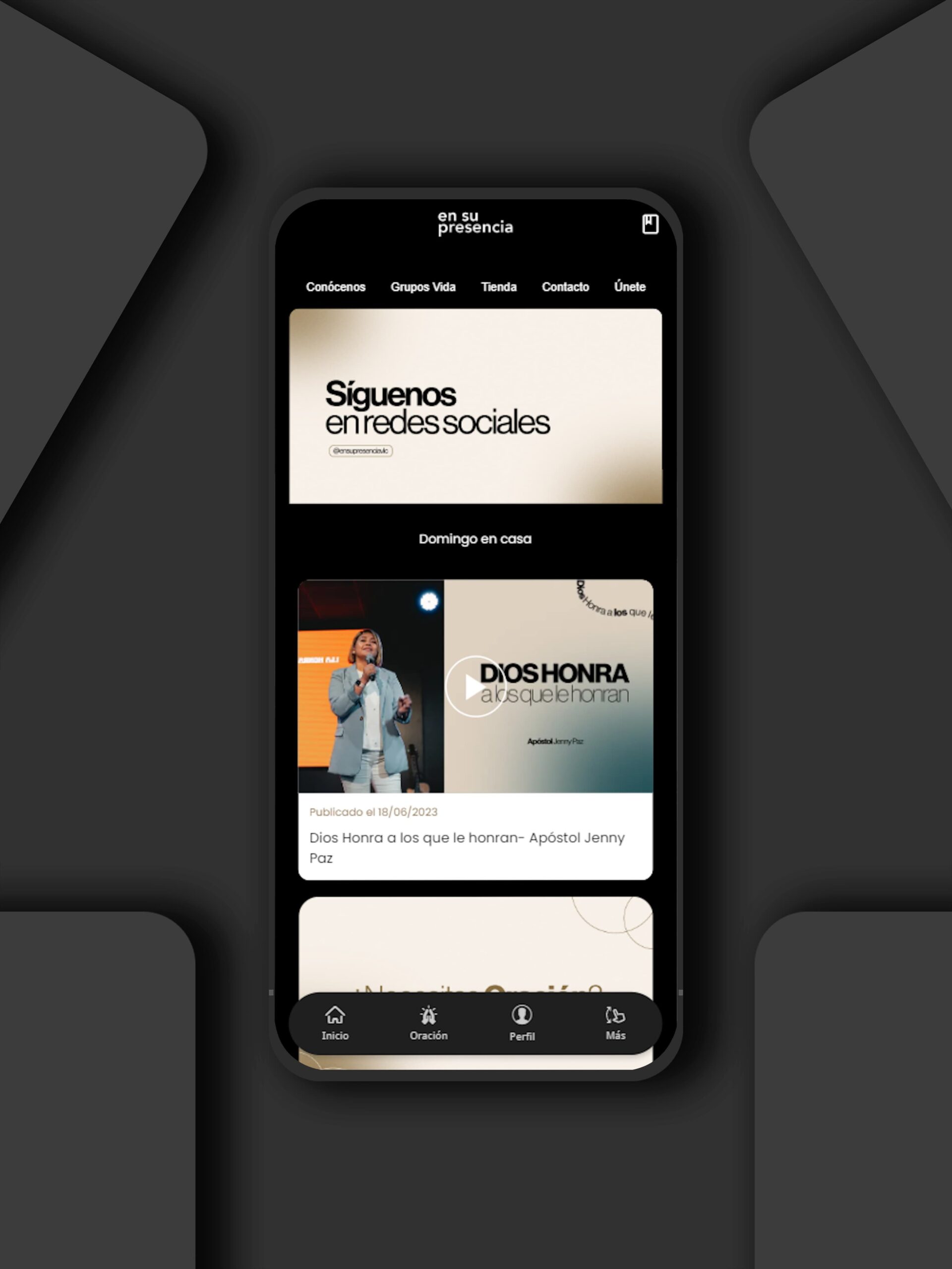 app en su presencia