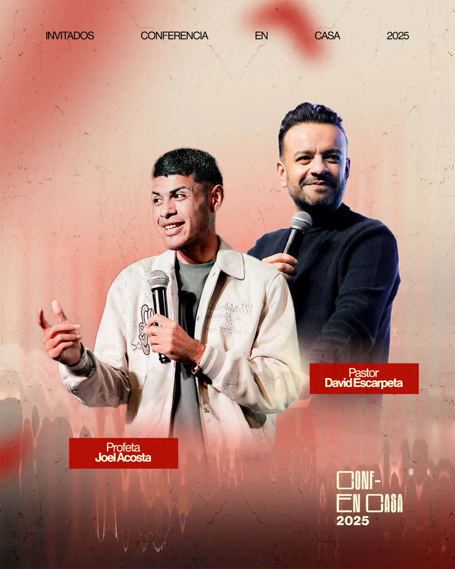 conferencia en casa_invitados_david_escarpeta_profeta_joel_acosta_en_su_presencia